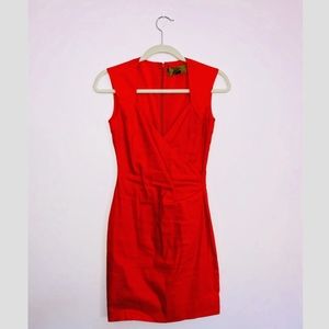 Nicole Miller Orange Mini Dress